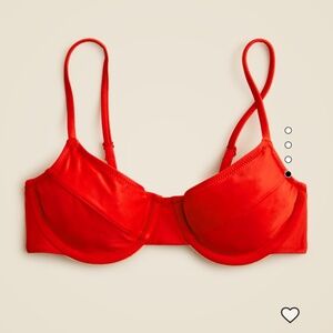 J Crew 1993 underwire bikini top | Red Arroyo | Size 34C